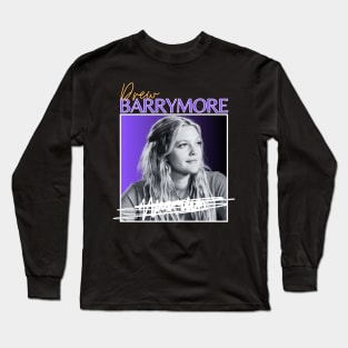 Drew barrymore///original retro Long Sleeve T-Shirt